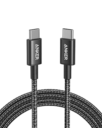 Anker USB-C to USB-C Charging Cable (1.8m Nylon), 100W USB 2.0