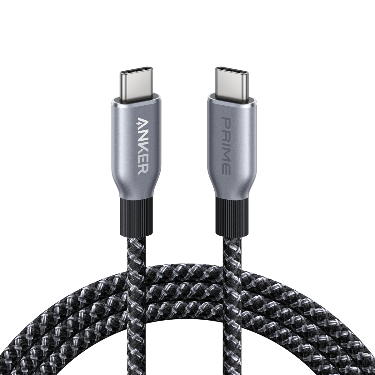 Anker Prime Charger (200W, 6 Ports, GaN)+ Anker Prime USB-C to USB-C Cable (240W, Upcycled-Braided)