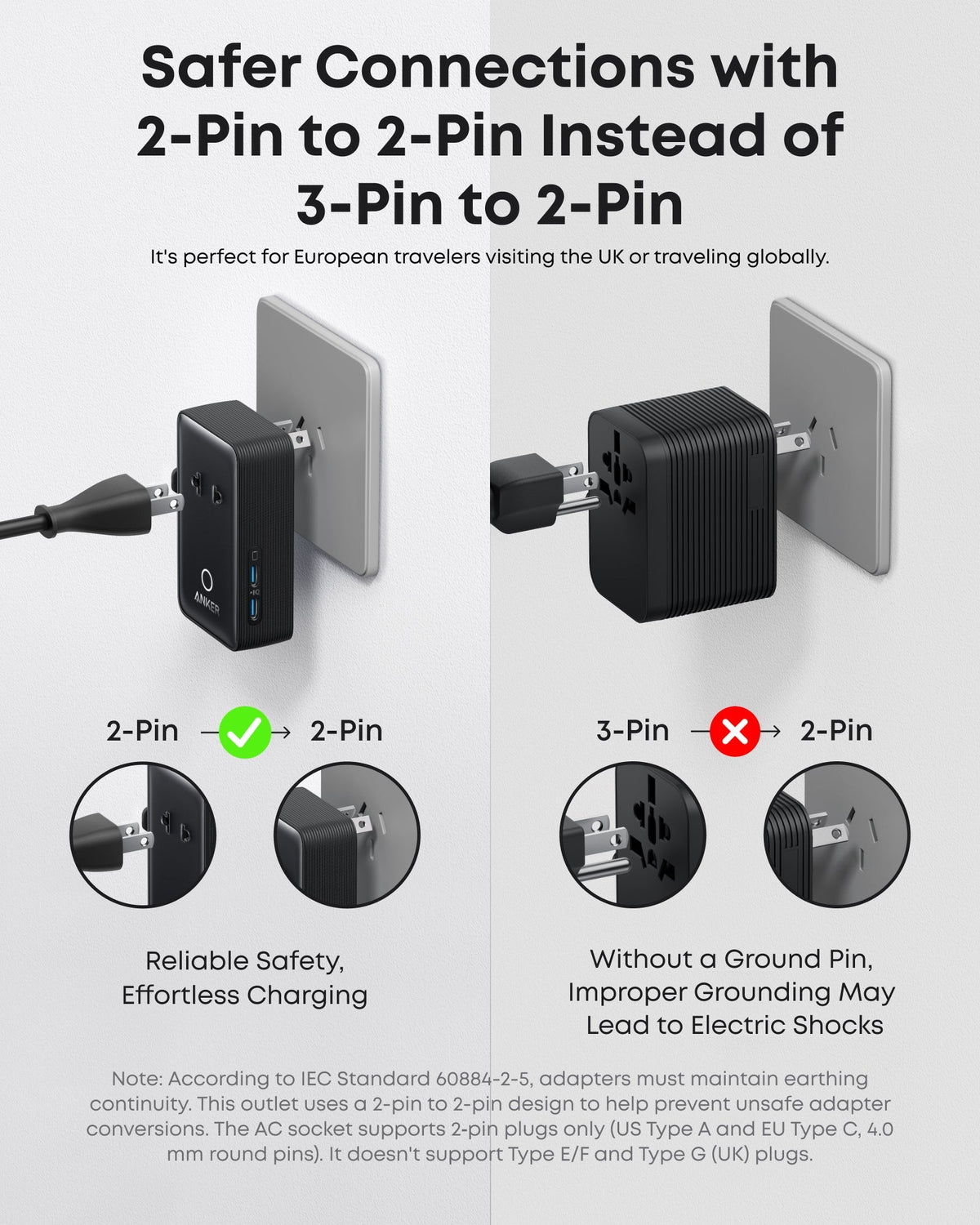 Anker Prime Wireless Charging Station (3-in-1, MagGo, AirCool, Foldable) + Anker Nano Travel Adapter (5-in-1, 20W)