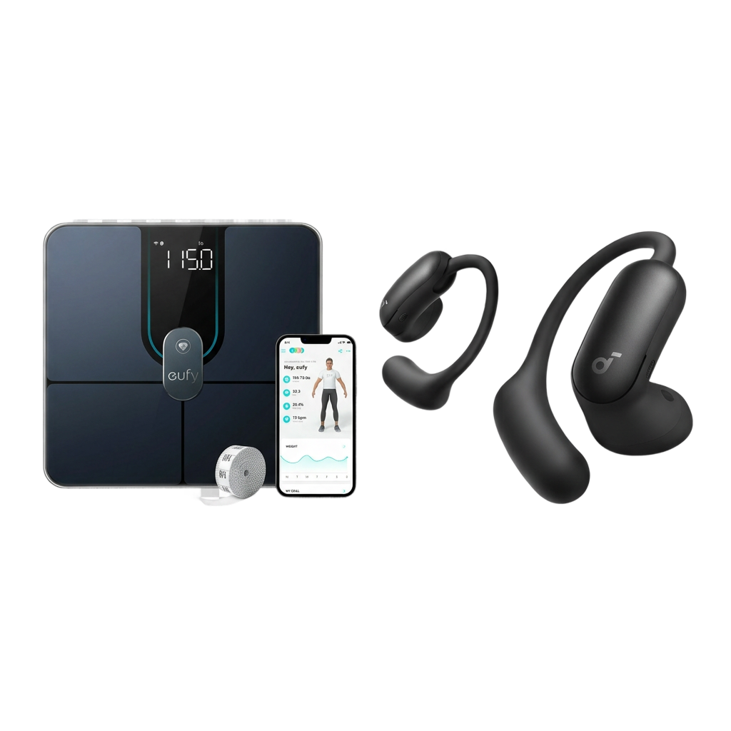 soundcore AeroFit 2 Pro Open-Ear Earbuds & eufy Smart Scale P2 Pro