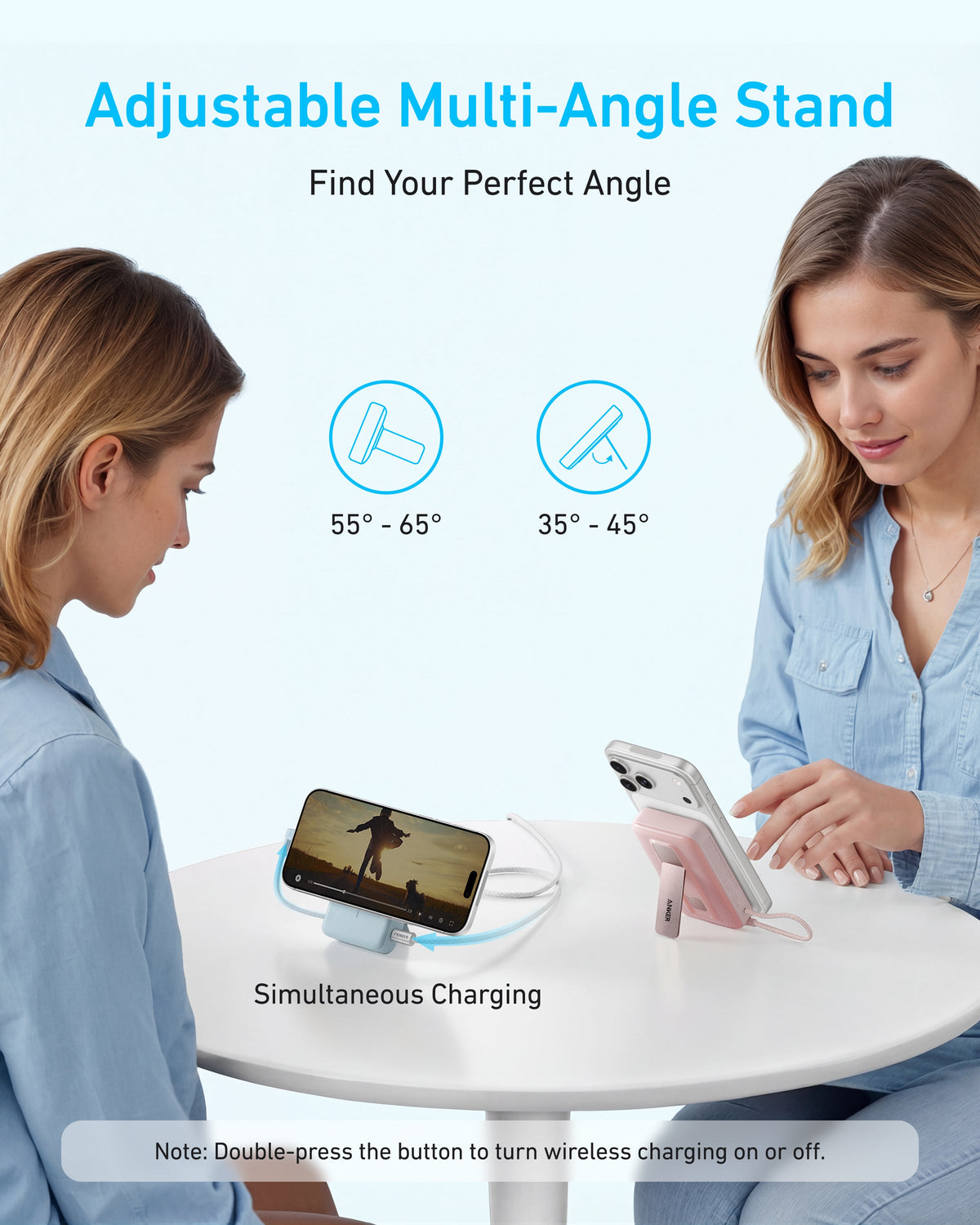 Anker Zolo Magnetic Power Bank, 10K Wireless Charger, 30W Max Fast Charging