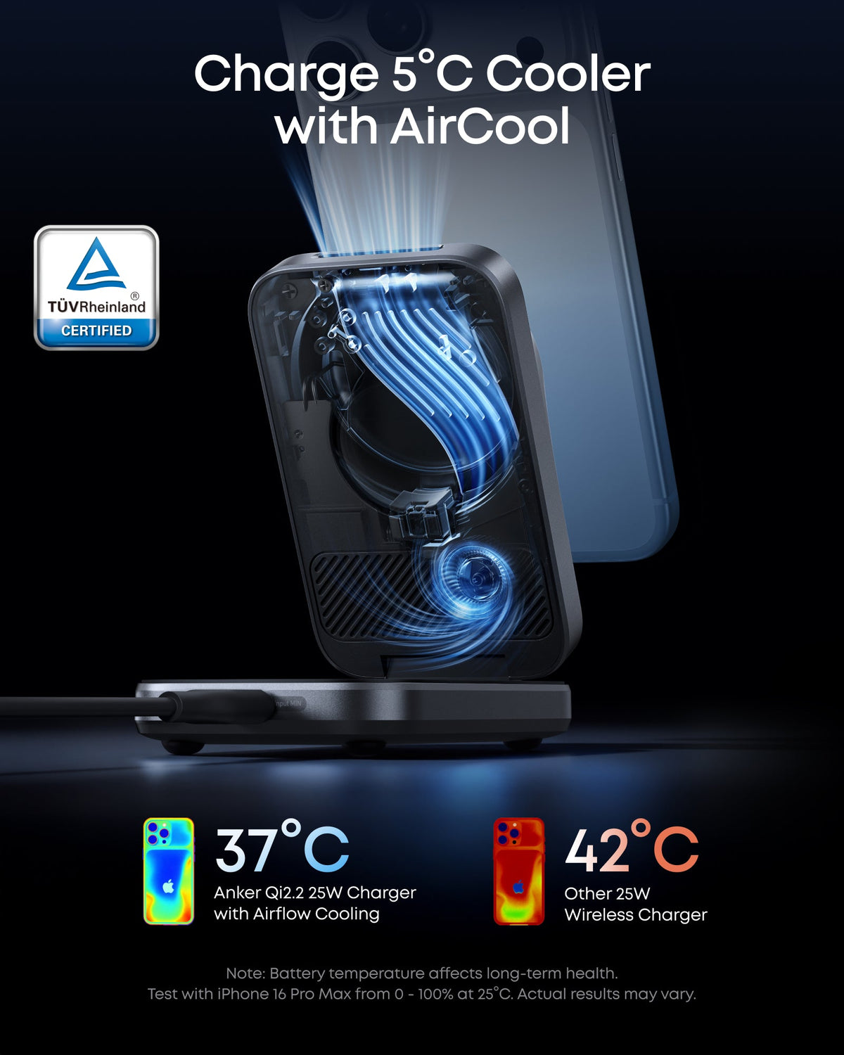 Anker Prime Wireless Charging Station (3-in-1, MagGo, AirCool, Foldable) + Anker Nano Travel Adapter (5-in-1, 20W)