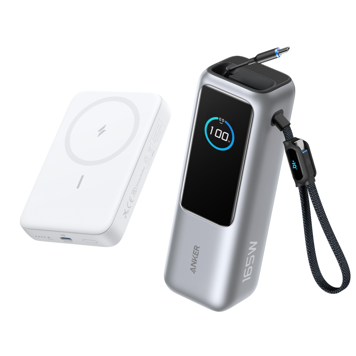 Anker Laptop Power Bank (25K, 165W) + Anker MagGo Power Bank (10K, 15W Wireless)