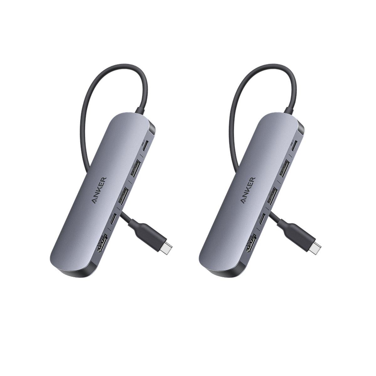 Anker USB C Hub, 7-in-1 Multi-Port USB Adapter for Laptops｜2-Pack