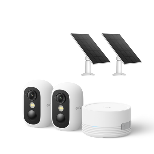 eufyCam C35 2-Cam Kit with HBmini + Solar Panel