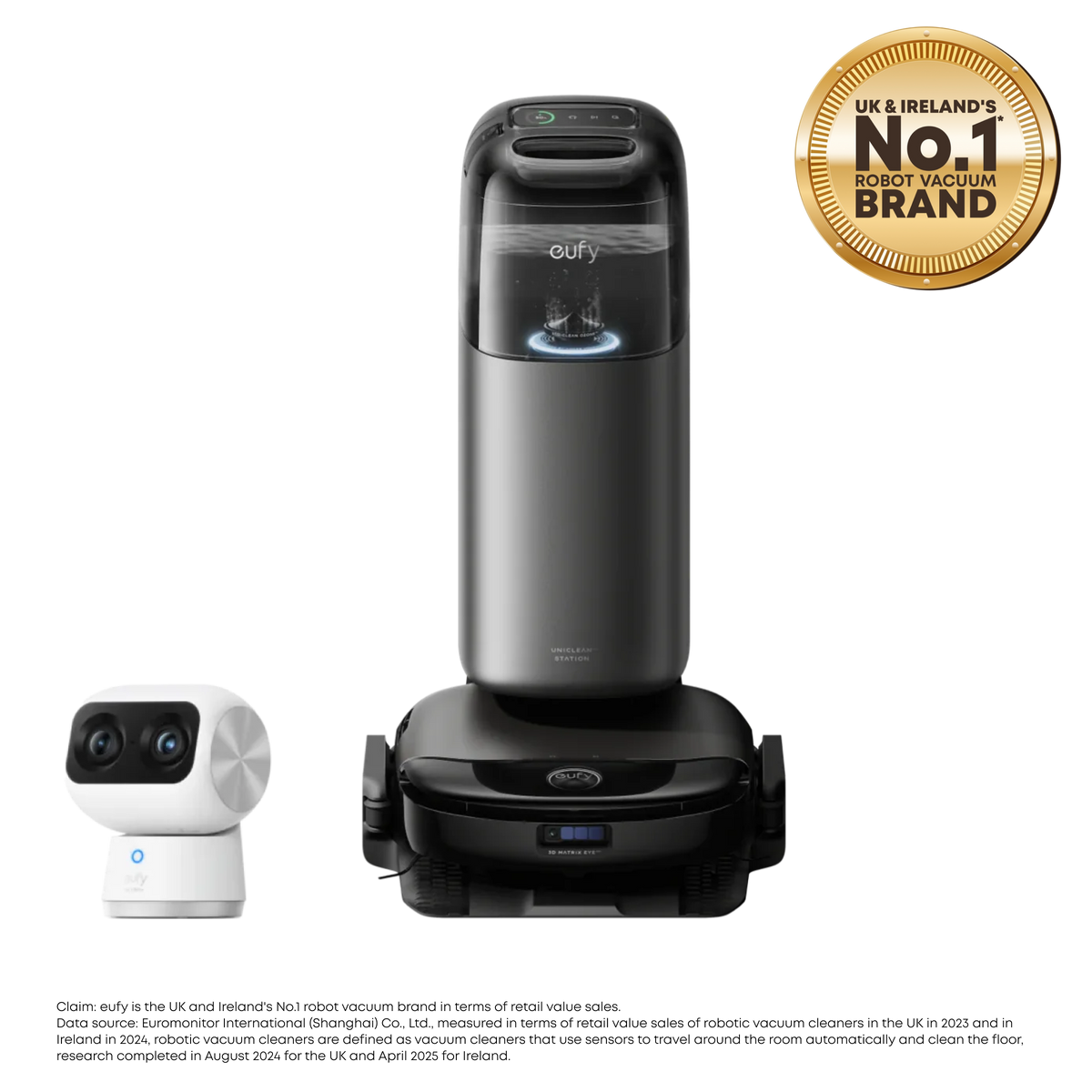 eufy Indoor Cam S350 + Robot Vacuum Omni S1 Pro