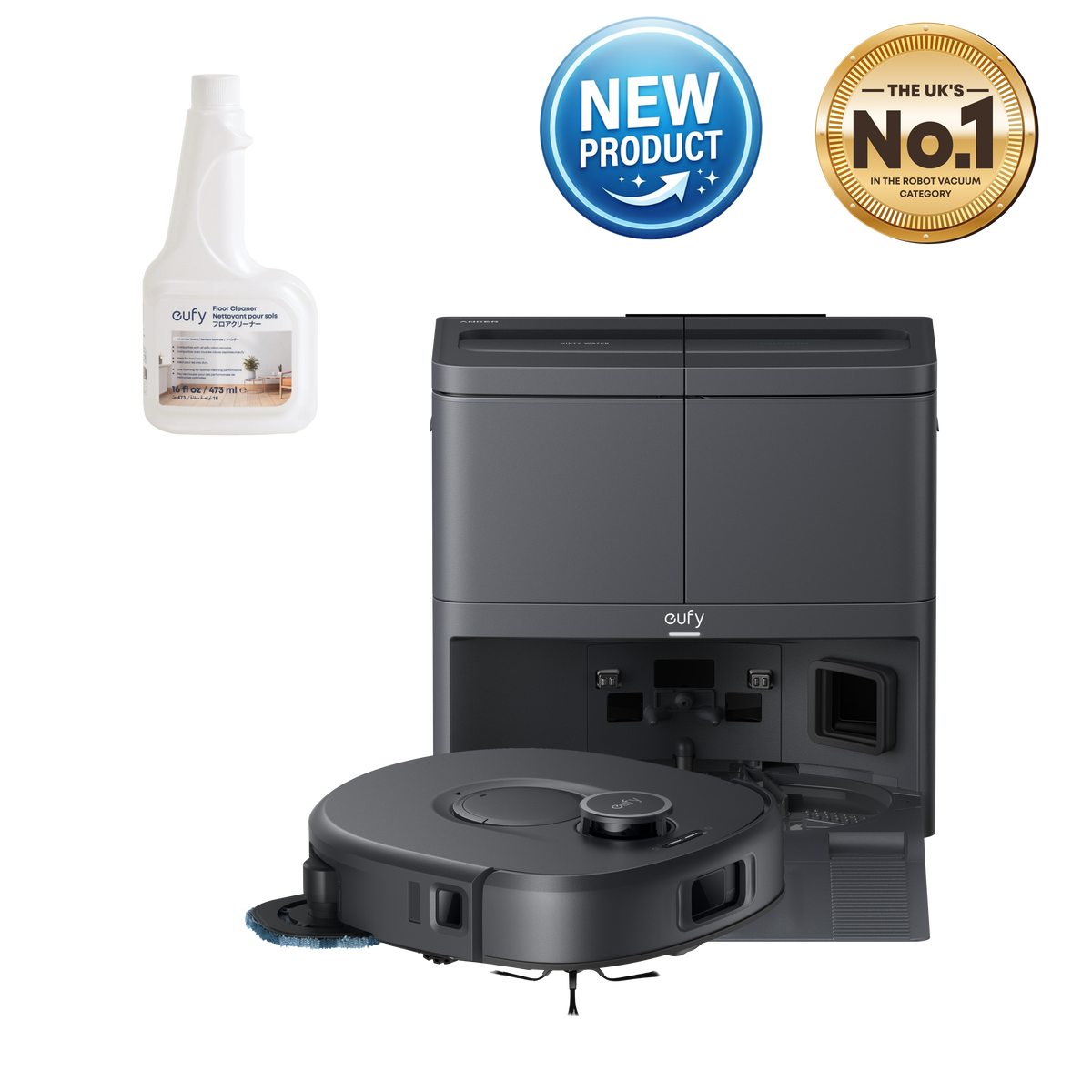 Anker eufy C30 Edge Robot Vacuum and Mop Combo with 1 Floor Cleaning Solution