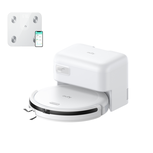 eufy Robot Vacuum C10 with Smart Scale A1 White