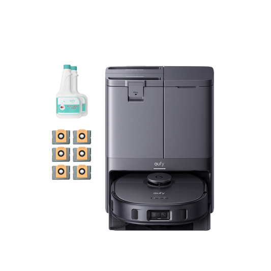 eufy X10 Pro Omni with 6 Extra Dust Bags and 2 Floor Cleaners