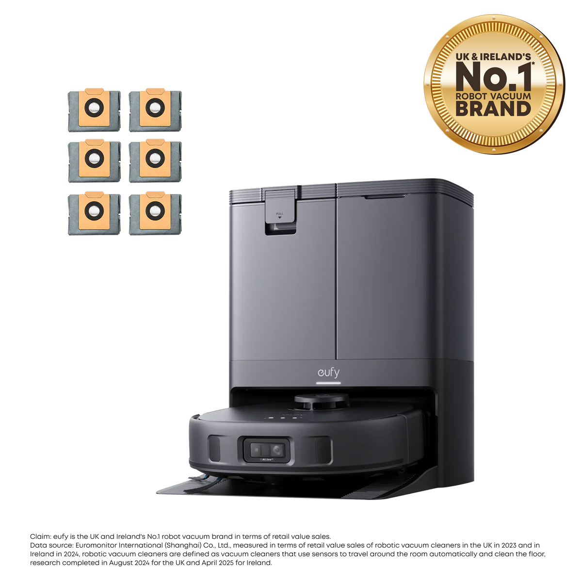 eufy X10 Pro Omni + Dust Bags（6-Pack）
