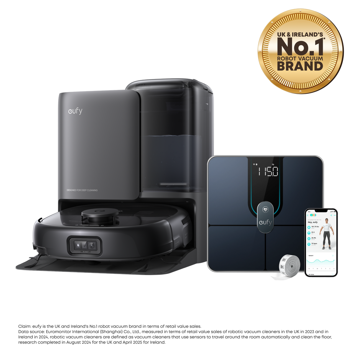 eufy Robot Vacuum Omni E25 + Smart Scale P2 Pro