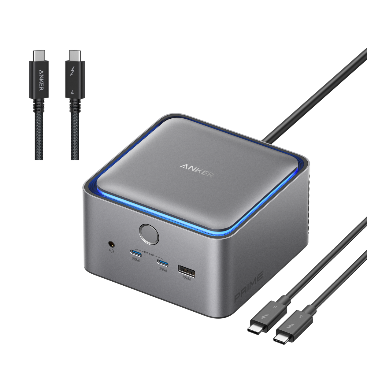 Anker Prime Docking Station (14-in-1, 8K, Thunderbolt 5) + Thunderbolt 4 Cable USB C to USB C (3.3 ft, 40Gbps, 240W)