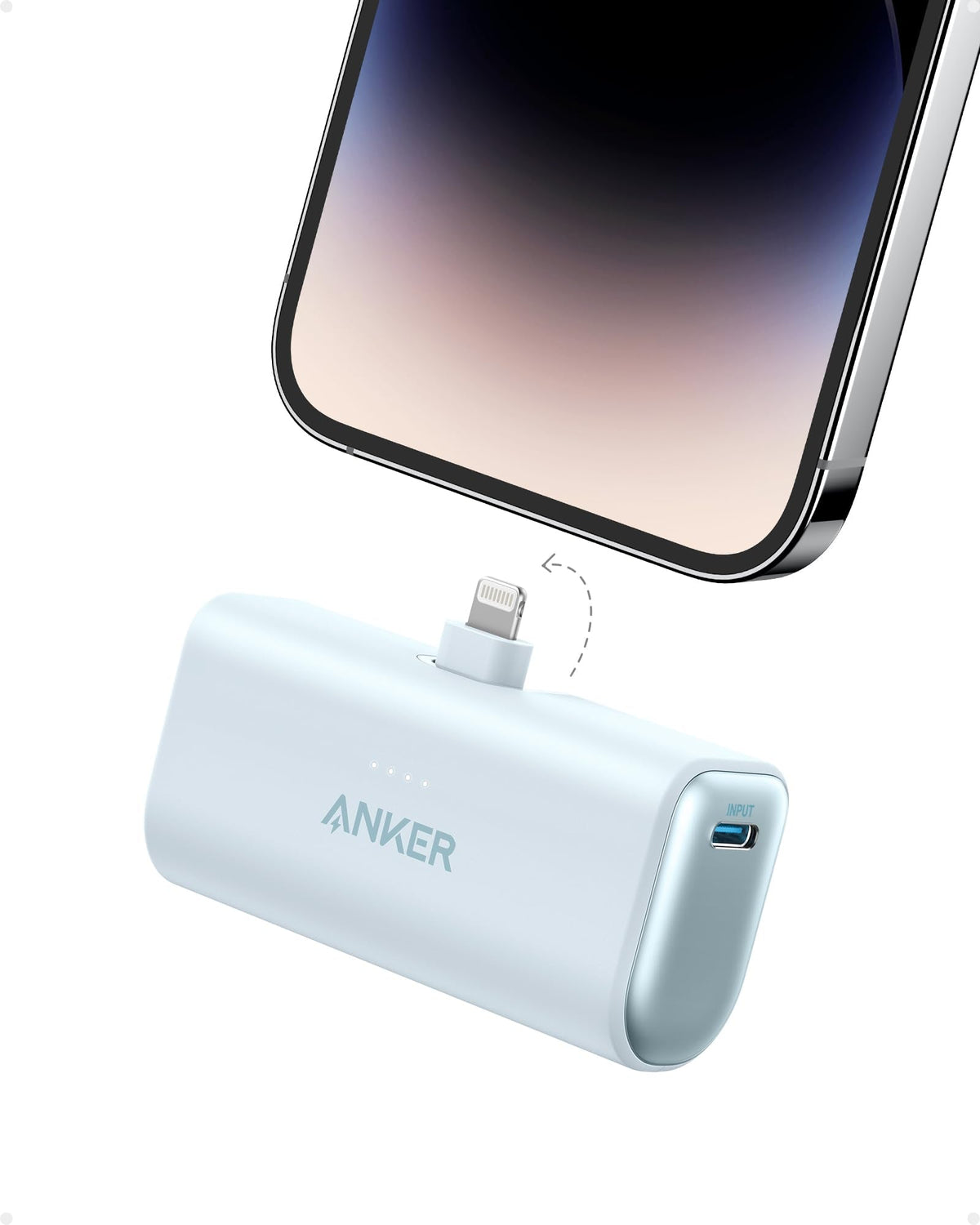 Anker Nano Power Bank, 5,000mAh, Built-In Lightning Connector, MFi Certified