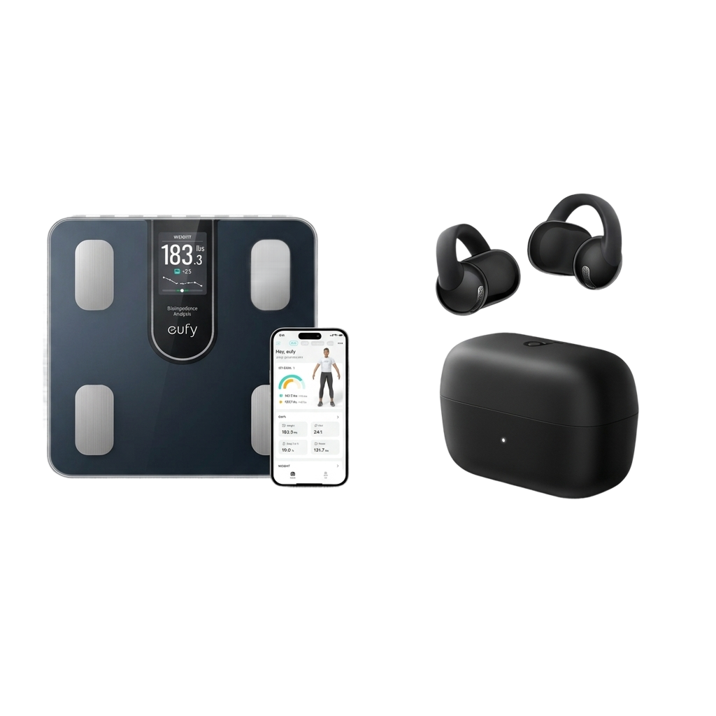 soundcore C50i Open-Ear Earbuds & eufy Smart Scale C20