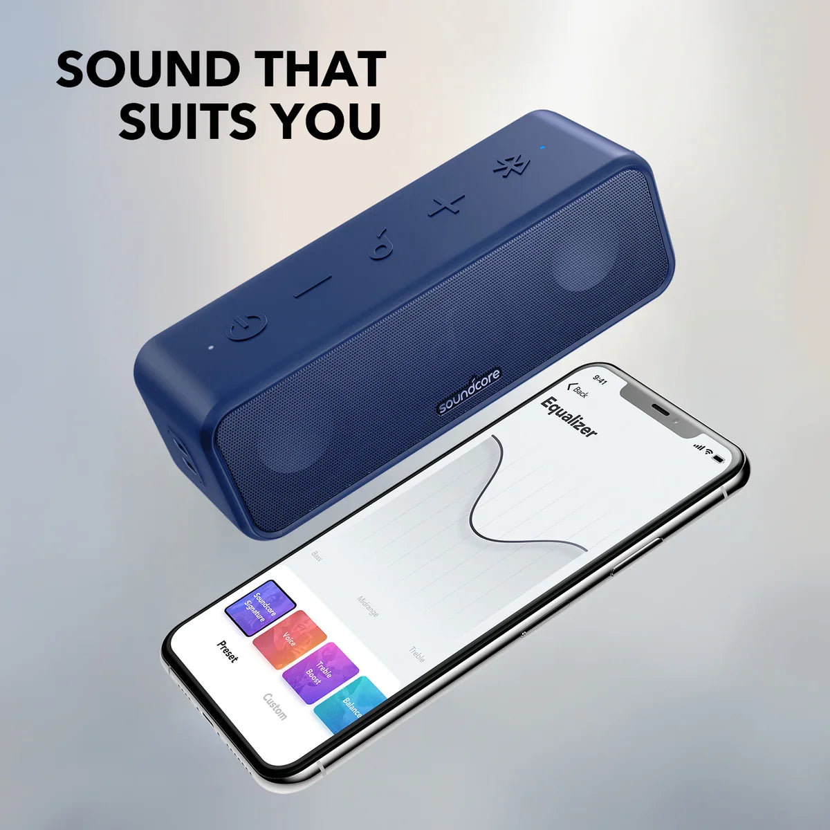 soundcore 3 | Portable Bluetooth Speaker with Stereo Sound, IPX7 Waterproof