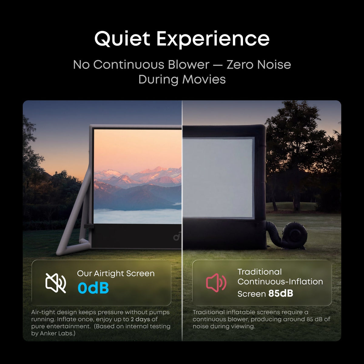soundcore Nebula 200-Inch Inflatable Projector Screen