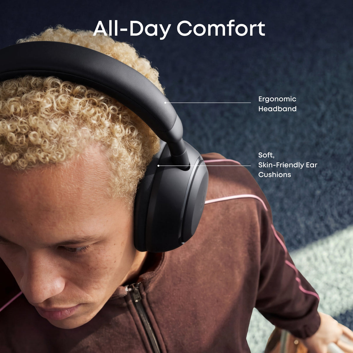 soundcore Space 2 | Comfortable Noise Cancelling Headphones with All-Day Wearing