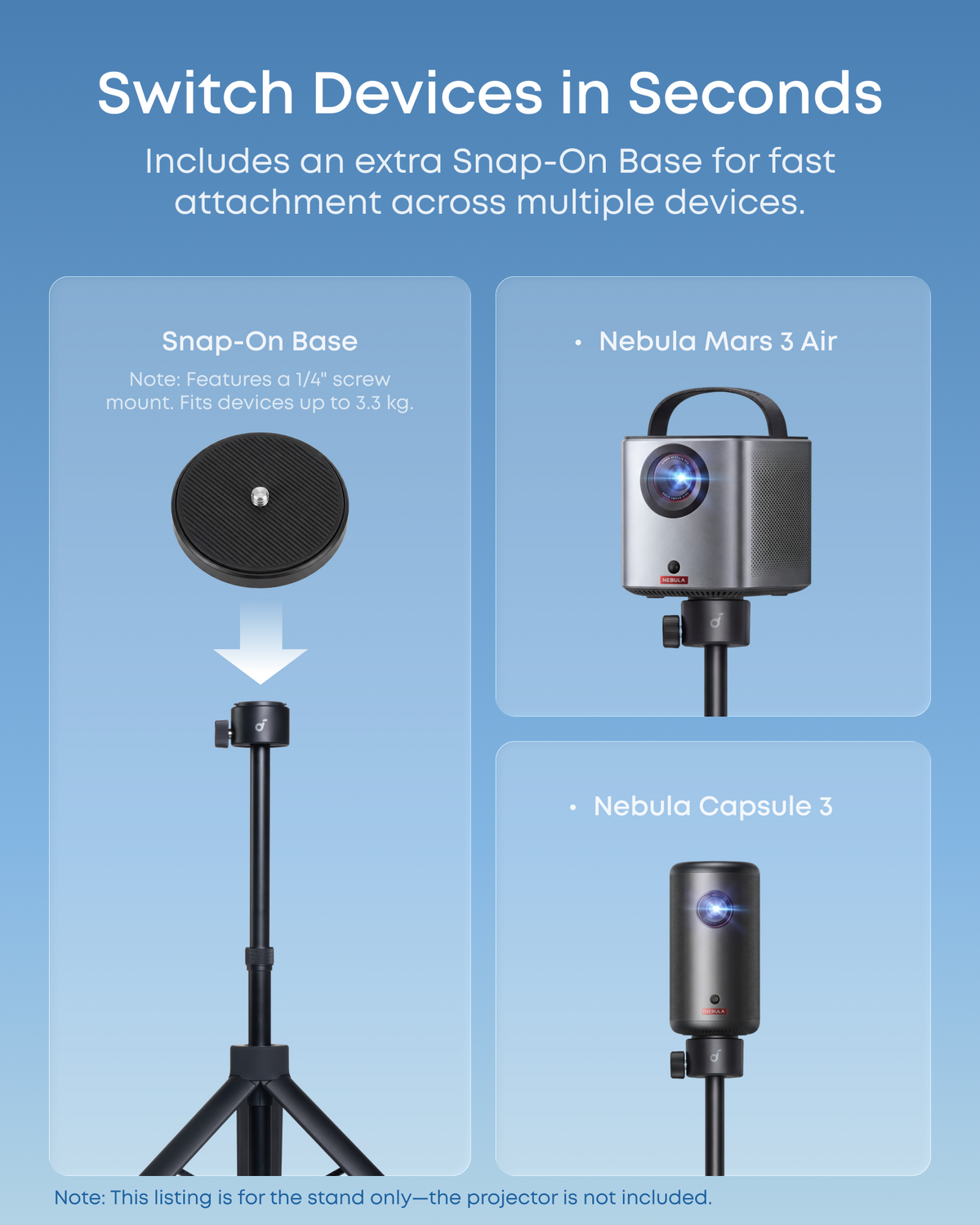 soundcore NEBULA Quick-Mount Projector Stand