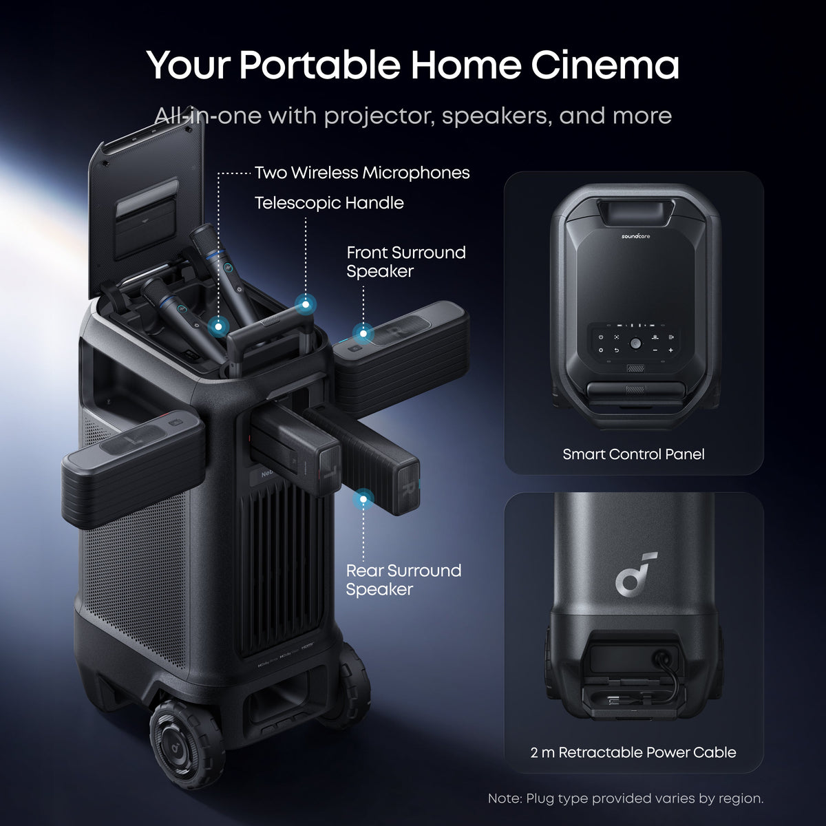 soundcore Nebula X1 Pro | Triple Laser 4K Projector, Portable Home Cinema with Dolby Atmos