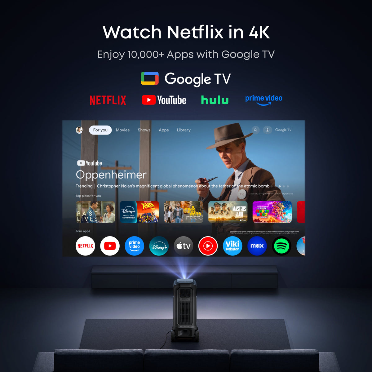 soundcore Nebula X1 Pro | Triple Laser 4K Projector, Portable Home Cinema with Dolby Atmos