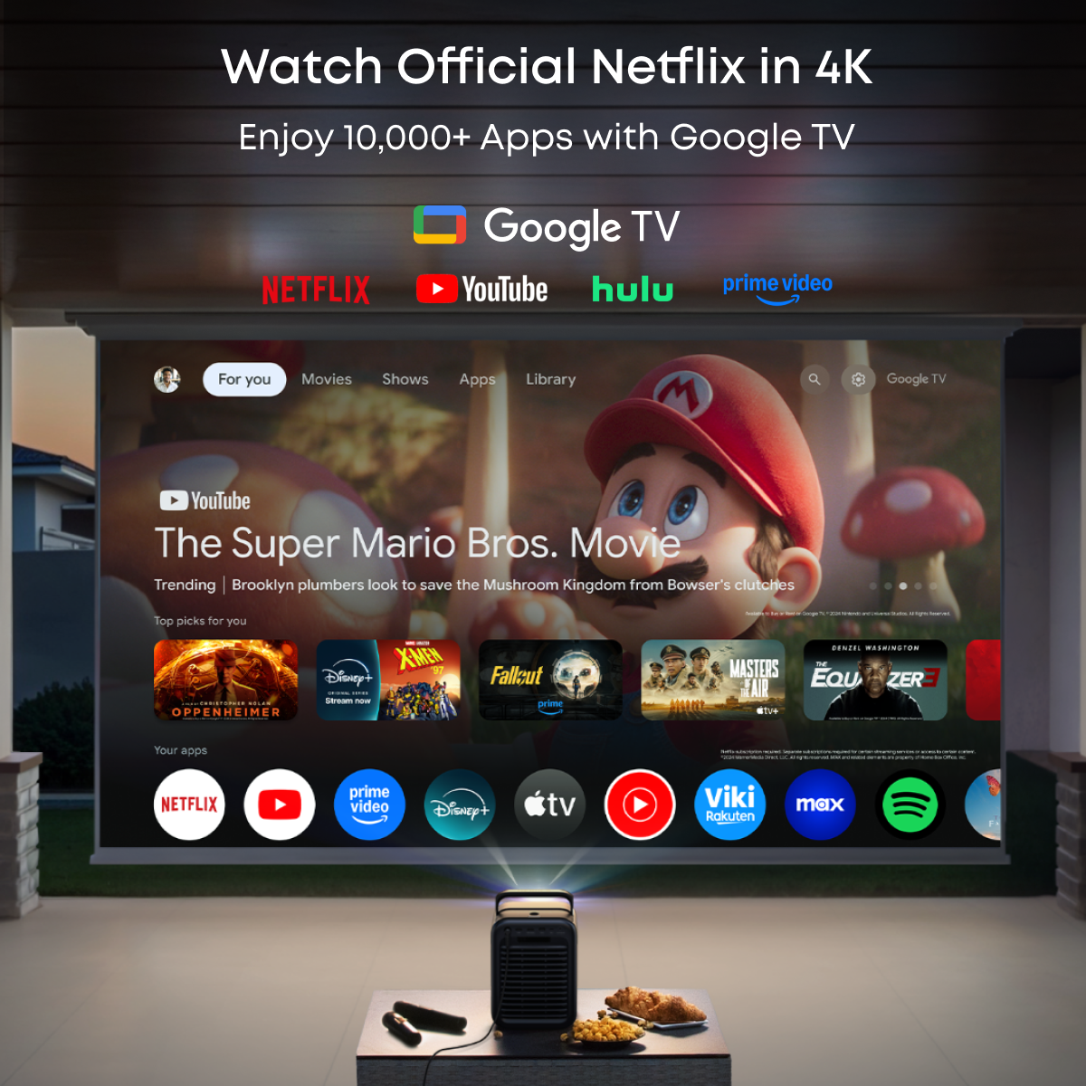 soundcore Nebula X1 | Triple Laser 4K Projector, Portable Home Cinema