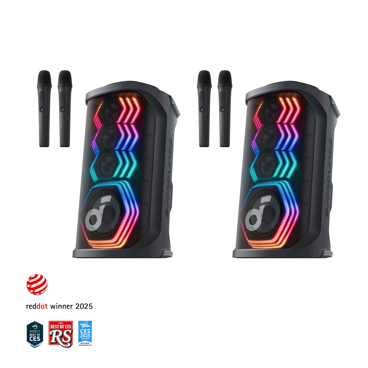 soundcore Rave 3S | AI Karaoke Party Speaker with 200W Sound, Light Show