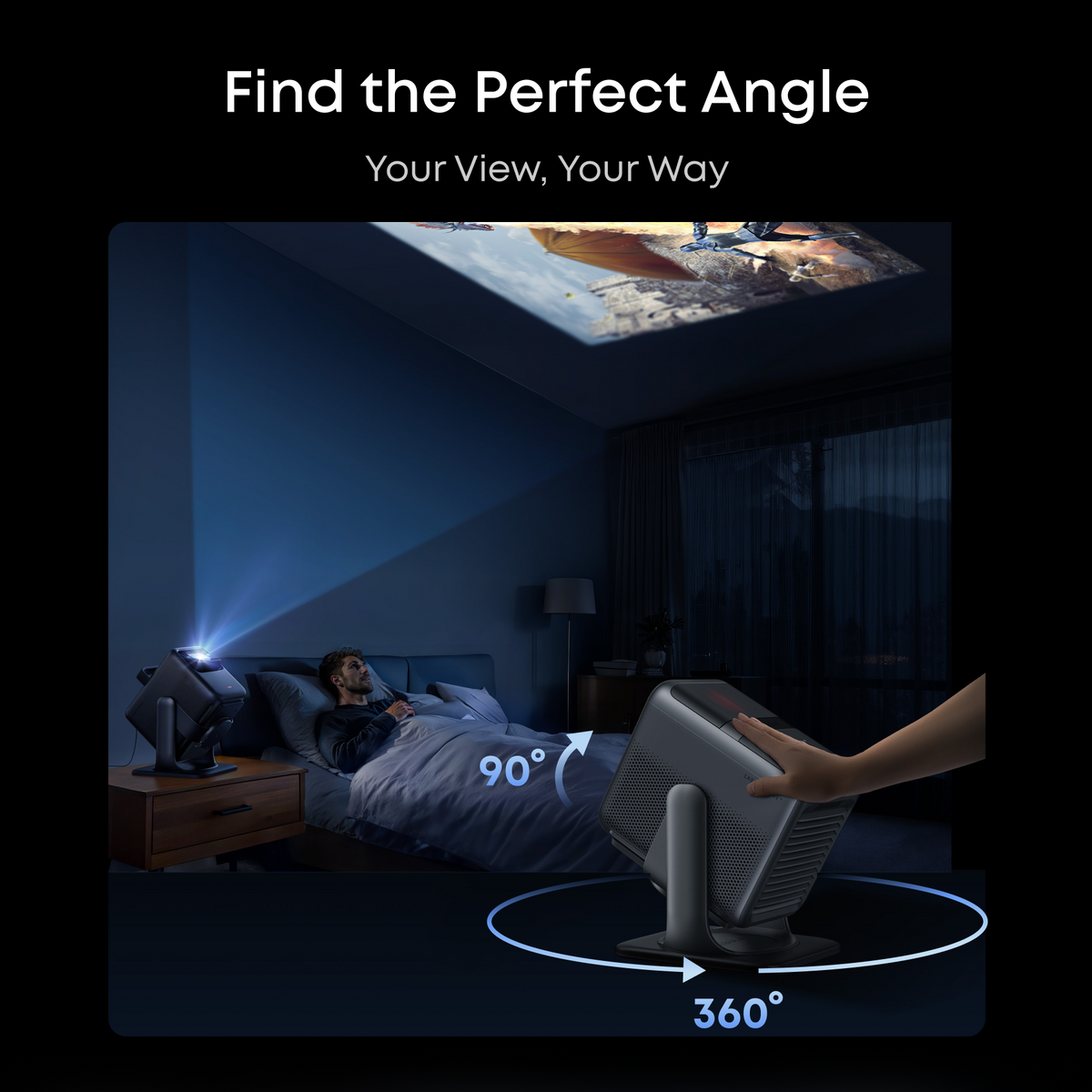 soundcore Nebula X1 | Triple Laser 4K Projector, Portable Home Cinema