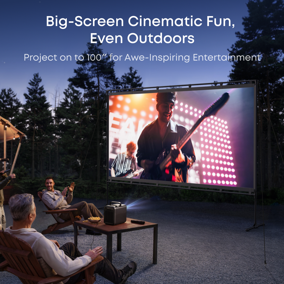 NEBULA 100-Inch Home Projector Screen | Durable & Easy Setup