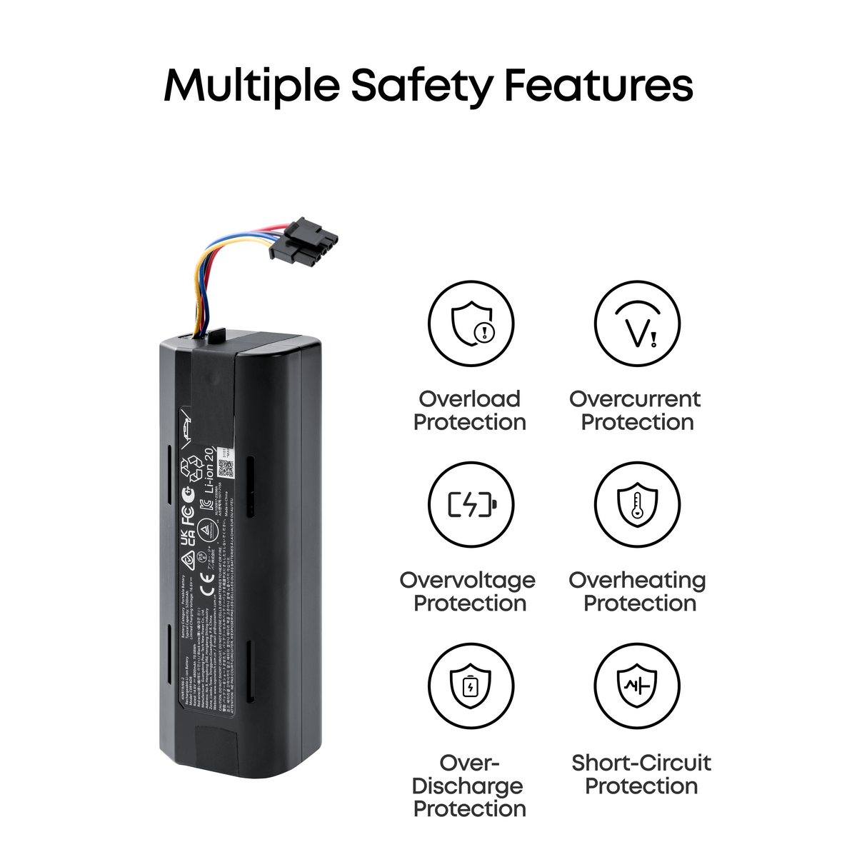 eufy Battery for Robovac, Safe, Strong Protection, Durable, Compatible with C28/E25/E28/X12 pro