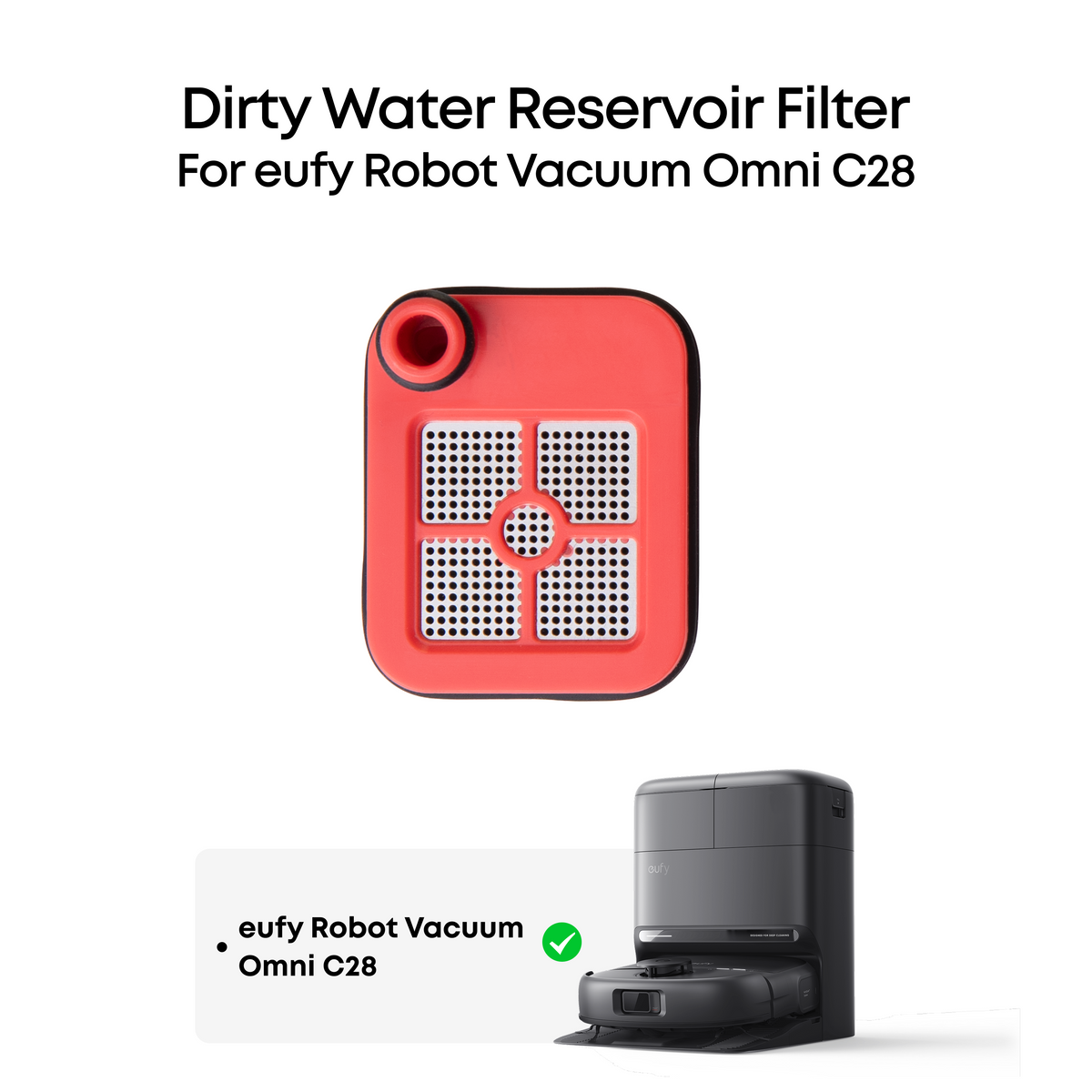 eufy Dirty Water Tank Filter for C28/X12 pro