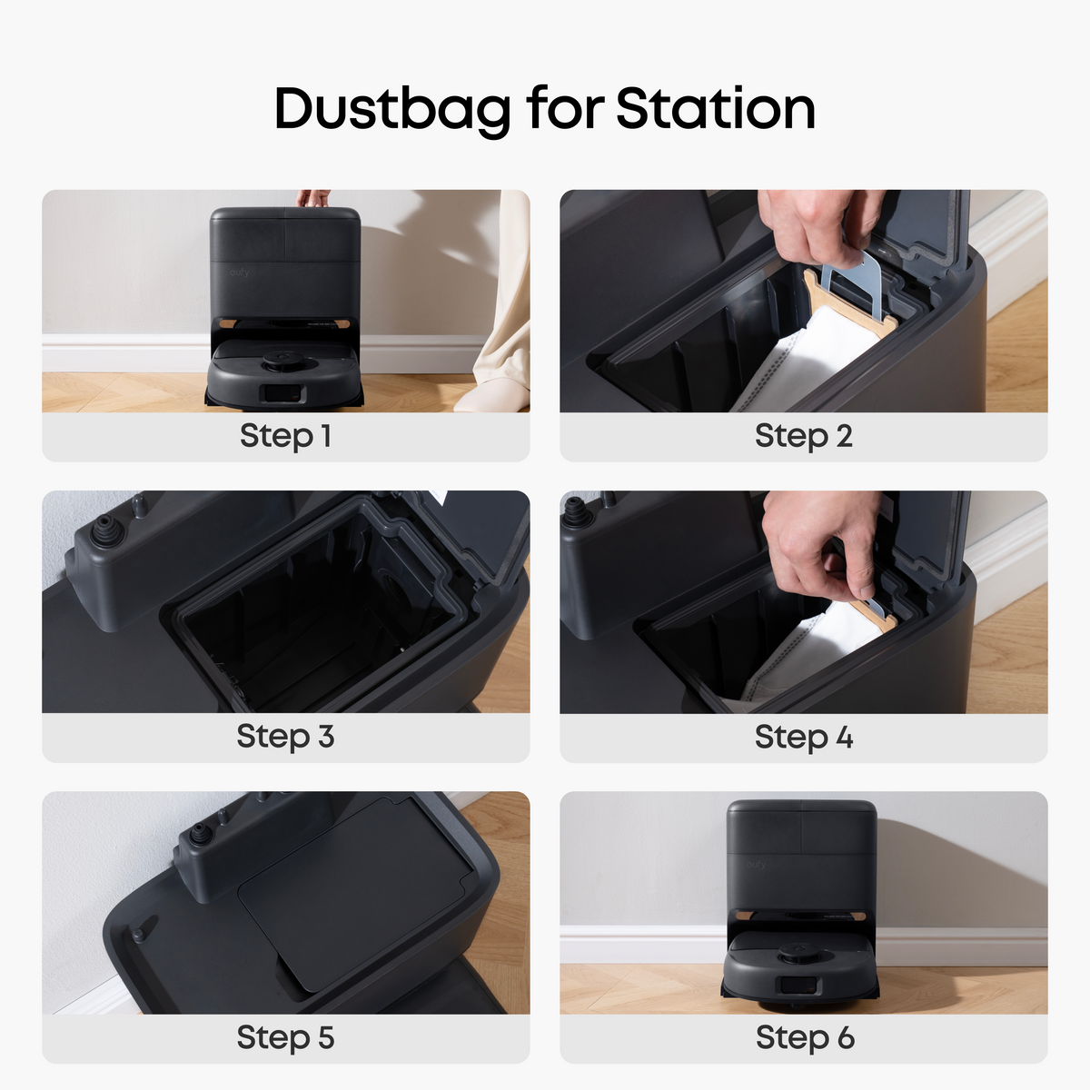 eufy Replacement Kit for C28/X12 pro, Side Brush ×2, Dirty Water Tank Filter ×2, Roller Brush and Brush Guard ×1, Dust Bag ×3, Roller Mop ×2, Replacement Filter ×2