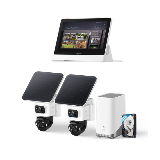 eufyCam S4 (2 pack) + Homebase 3 + Display + 1 TB Hard Drive