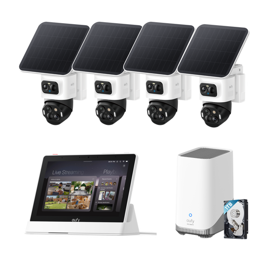 eufyCam S4 (4 pack) + Homebase 3 + Display + 1 TB Hard Drive