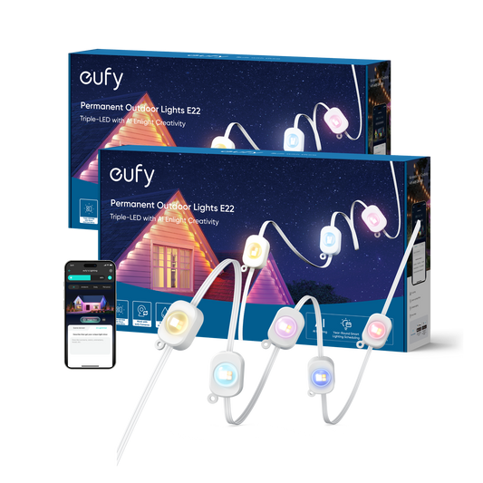 eufy Permanent Outdoor Lights E22 100ft (2-pack)