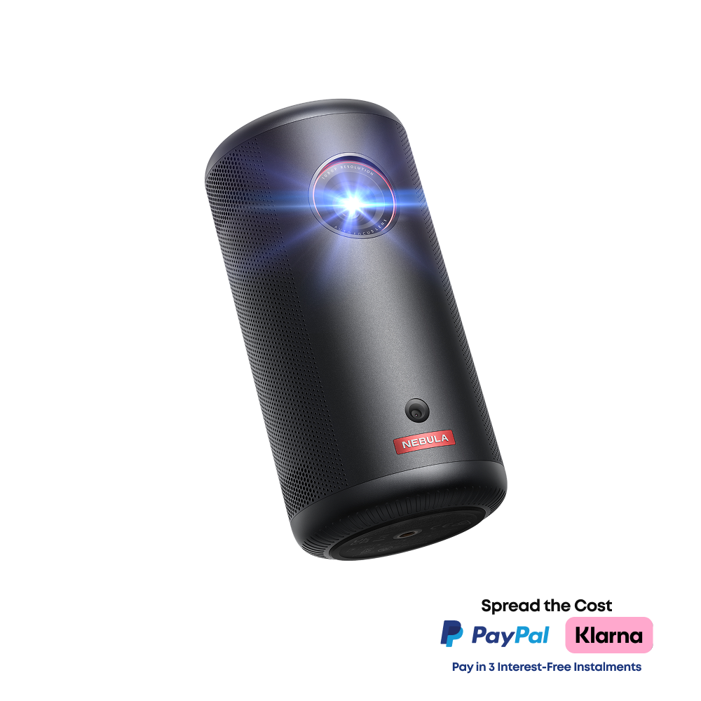 soundcore Nebula Capsule 3 | 1080p Google TV Mini Projector, Built-In Battery