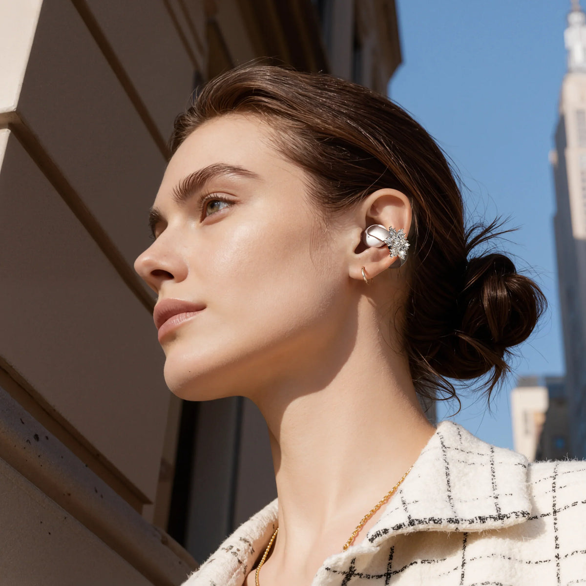 Stylish Snowflake Accessory | Exclusive Design for soundcore AeroClip