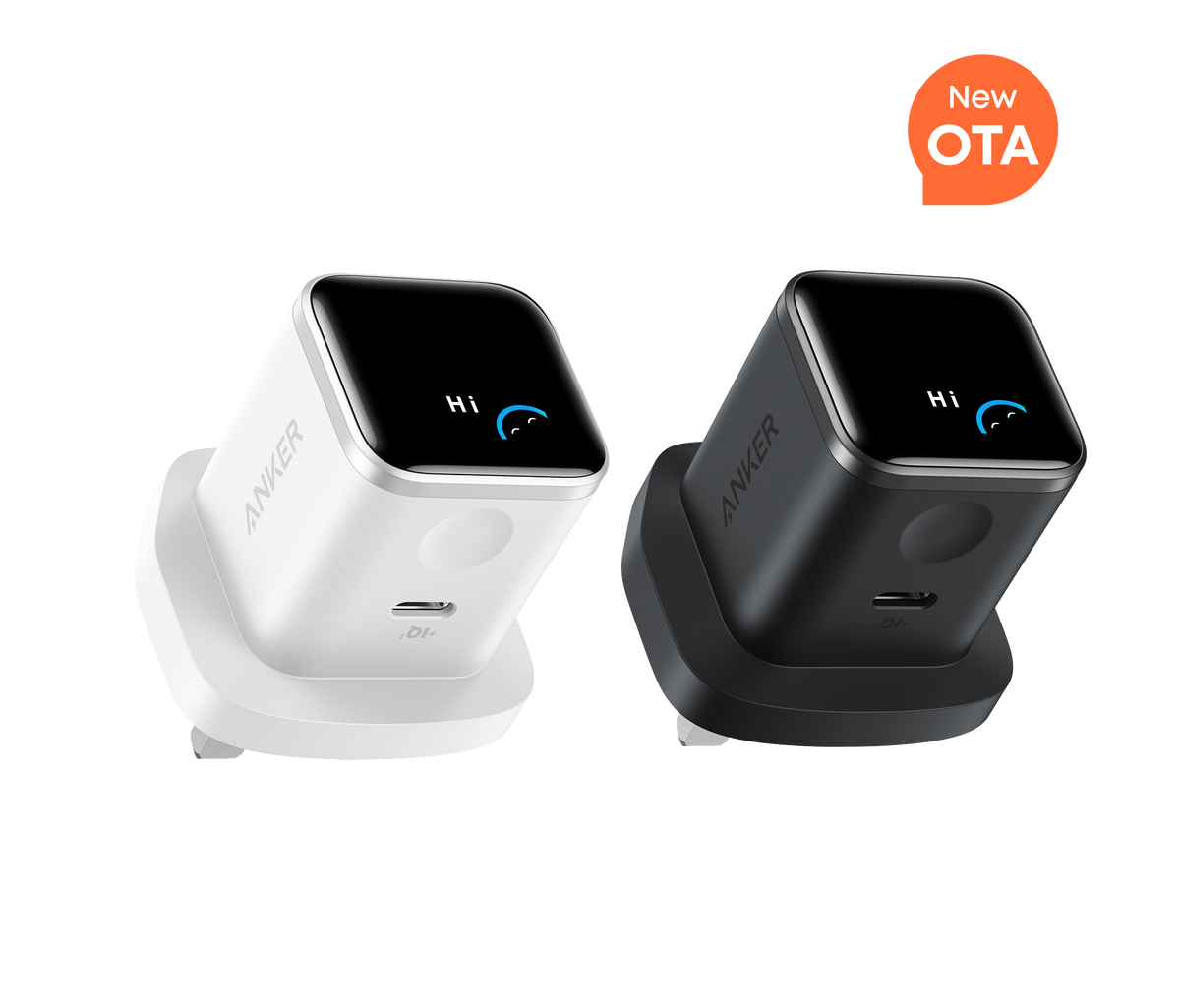 Anker Nano Charger (45W, Smart Display, 2-Pack)