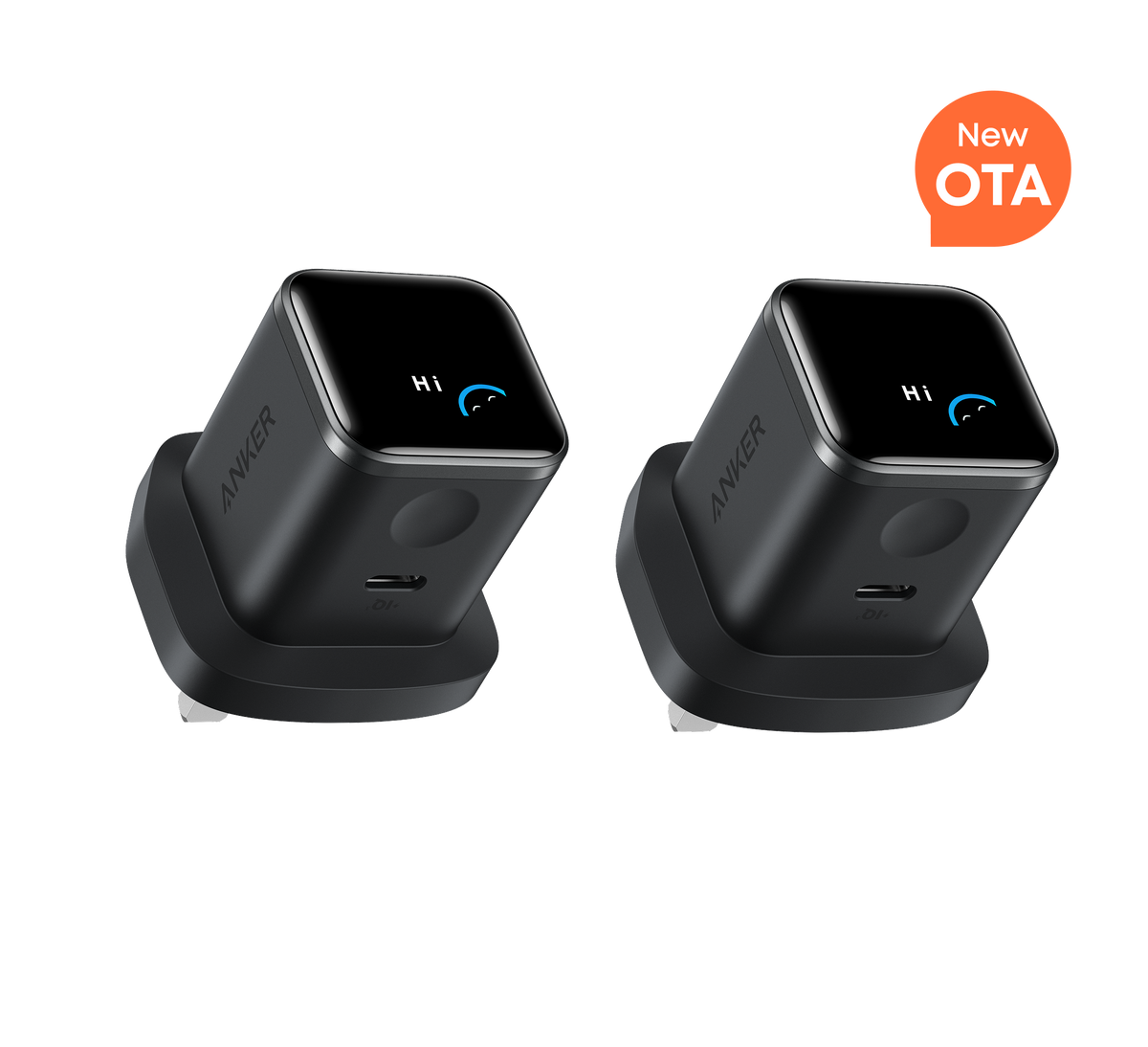 Anker Nano Charger (45W, Smart Display, 2-Pack)