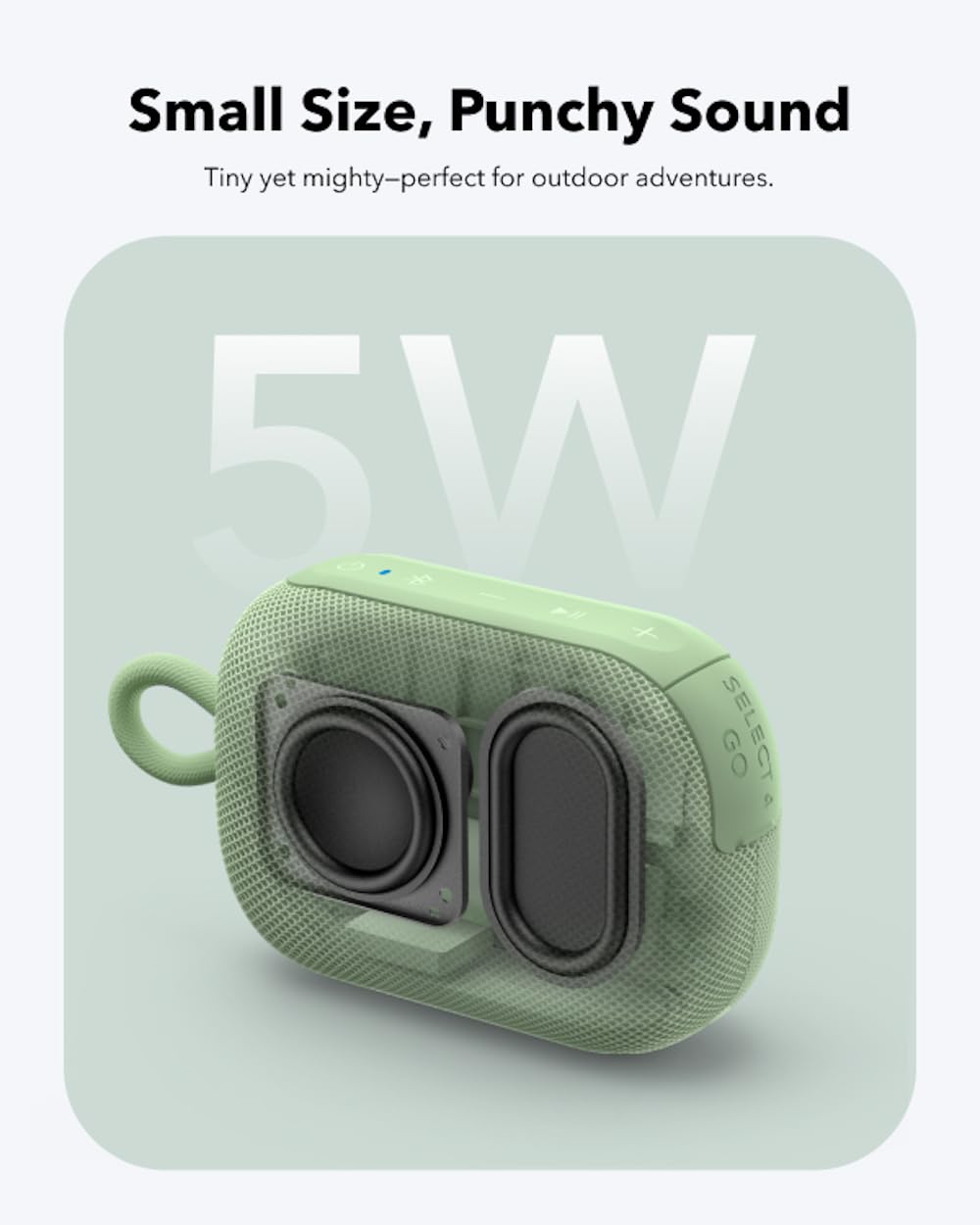 soundcore Select 4 Go | Ultra Portable Bluetooth Speaker, IP67 Waterproof