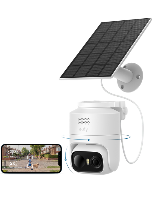 eufyCam C37 2K Smart Security Camera CCTV with Solar panel