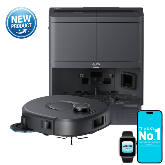 eufy C30 Edge Robot Vacuum and Mop Combo, 35,000 Pa, Edge-to-Edge Mop