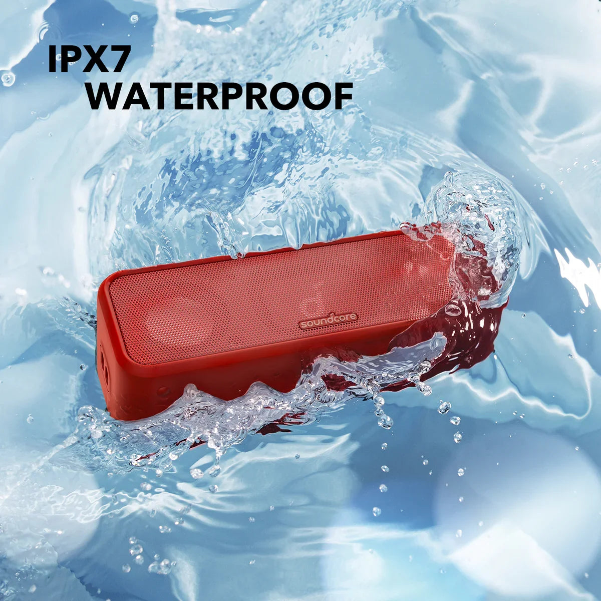 soundcore 3 | Portable Bluetooth Speaker with Stereo Sound, IPX7 Waterproof