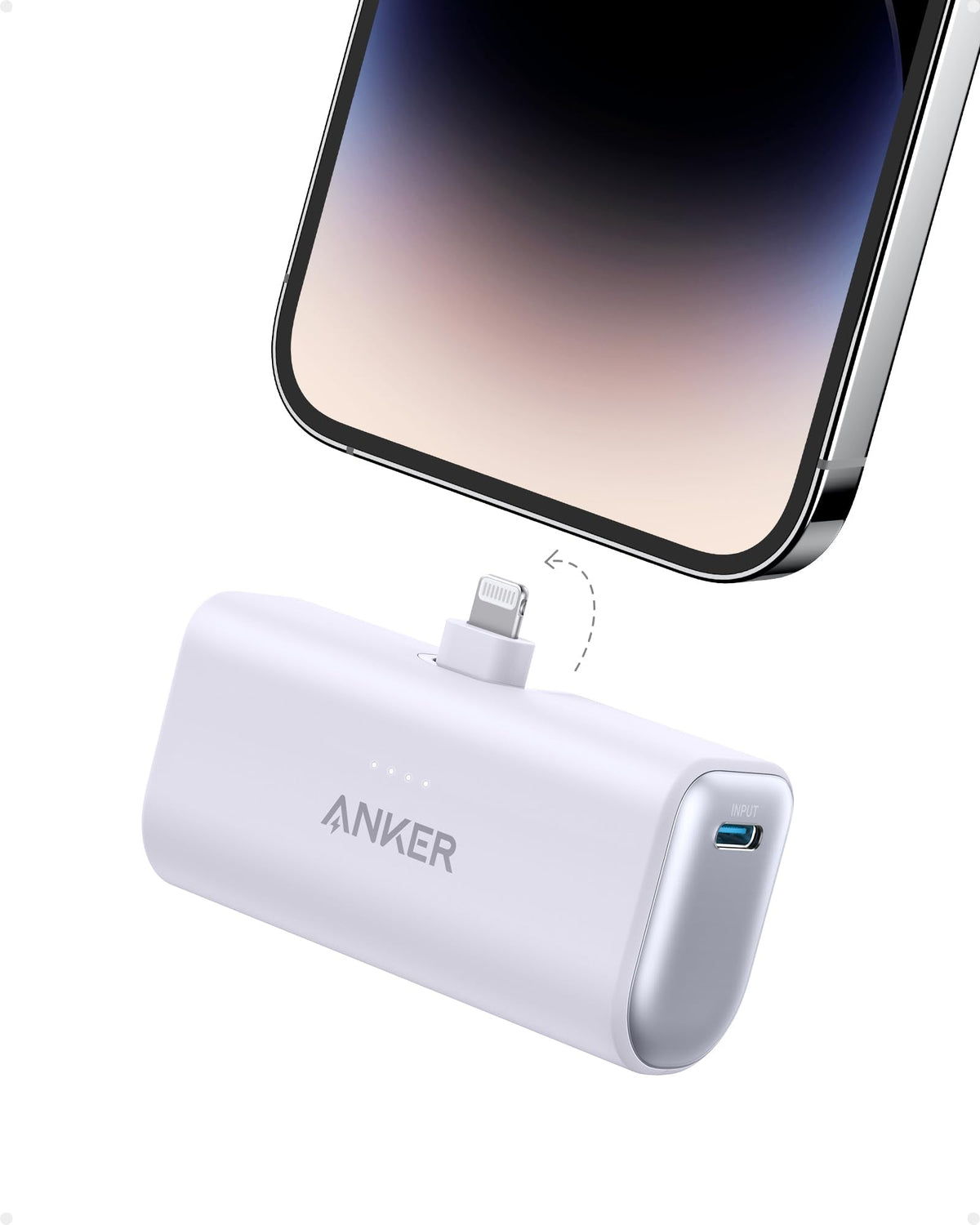 Anker Nano Power Bank, 5,000mAh, Built-In Lightning Connector, MFi Certified