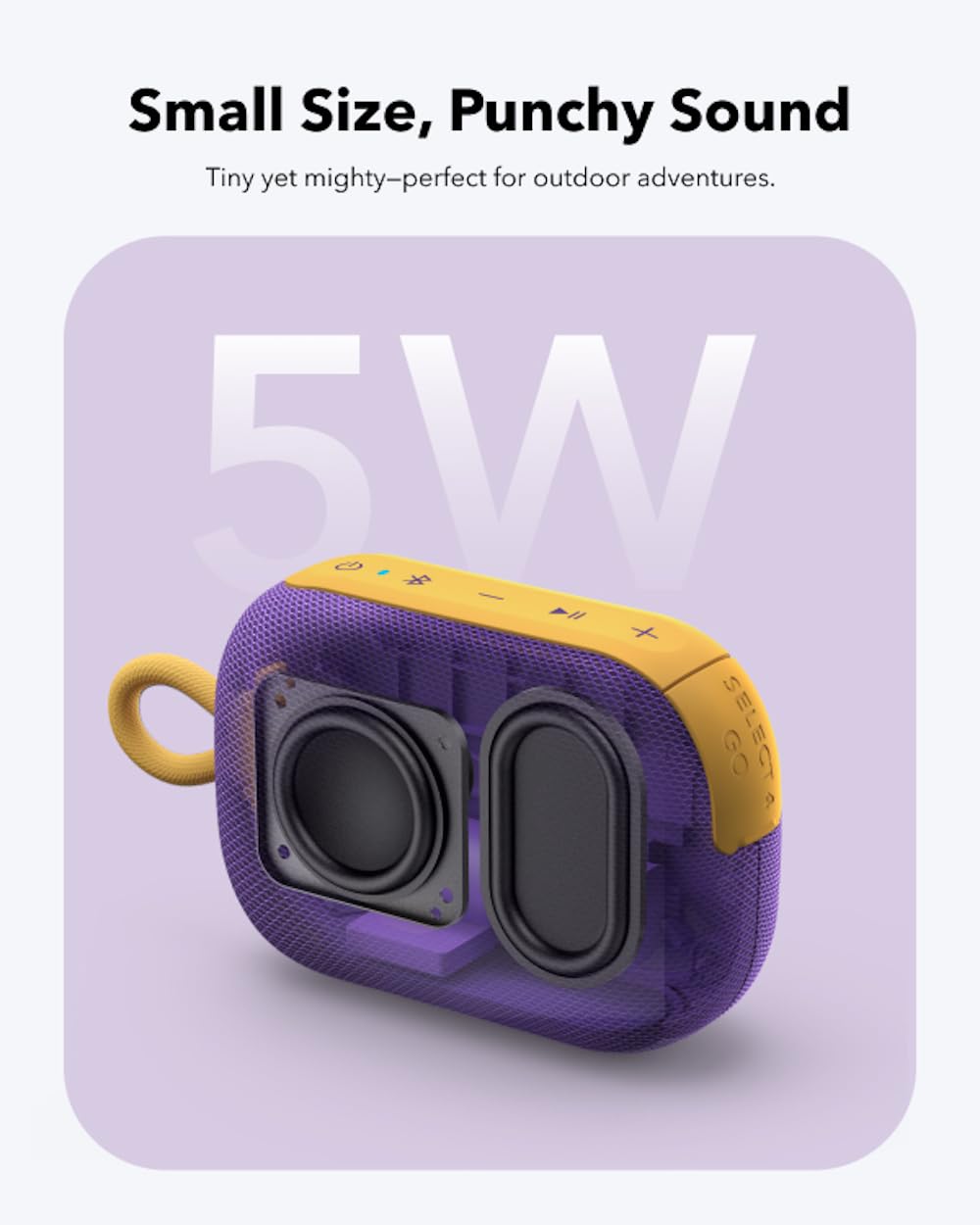 soundcore Select 4 Go | Ultra Portable Bluetooth Speaker, IP67 Waterproof