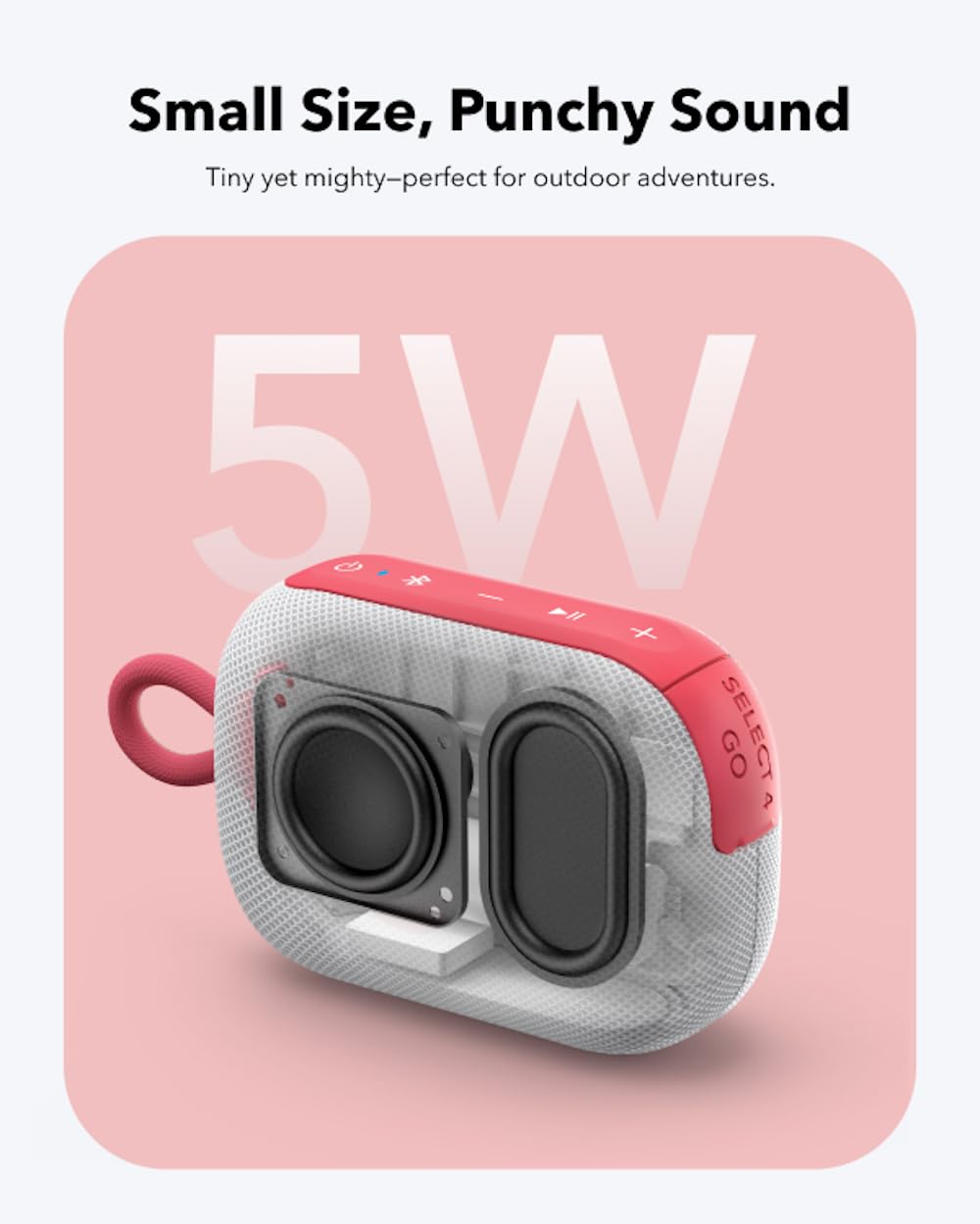 soundcore Select 4 Go | Ultra Portable Bluetooth Speaker, IP67 Waterproof