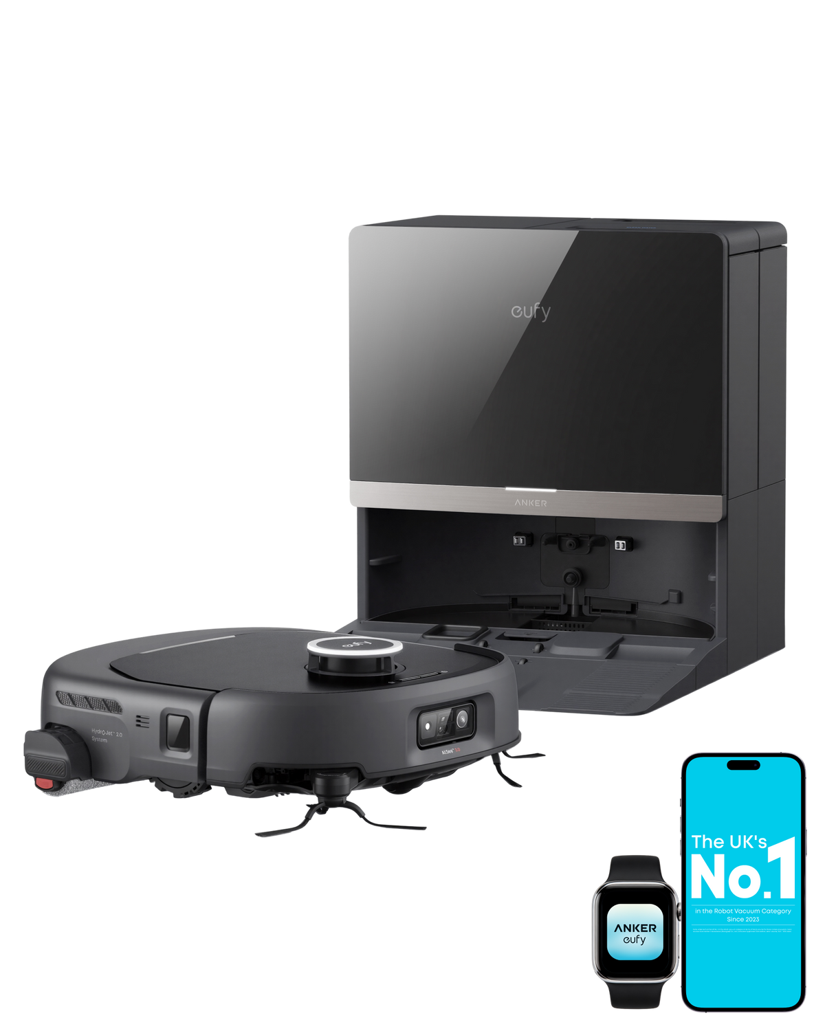 Anker eufy E35 Omni, Robot Vacuum Cleaner with Mop, 35,000 Pa