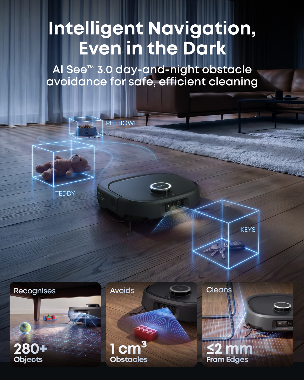 eufy Omni E35 Robot Vacuum and Mop with 1 Floor Cleaner