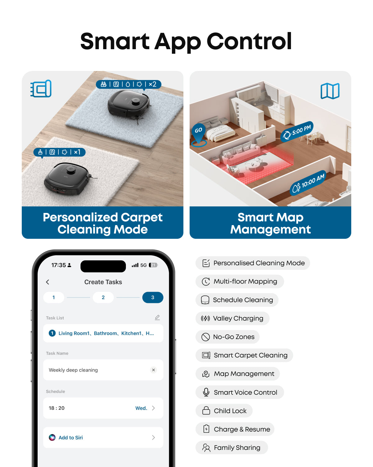 eufy Robot Vacuum Omni E28 with Complete Accessory Kit and cleaning solution