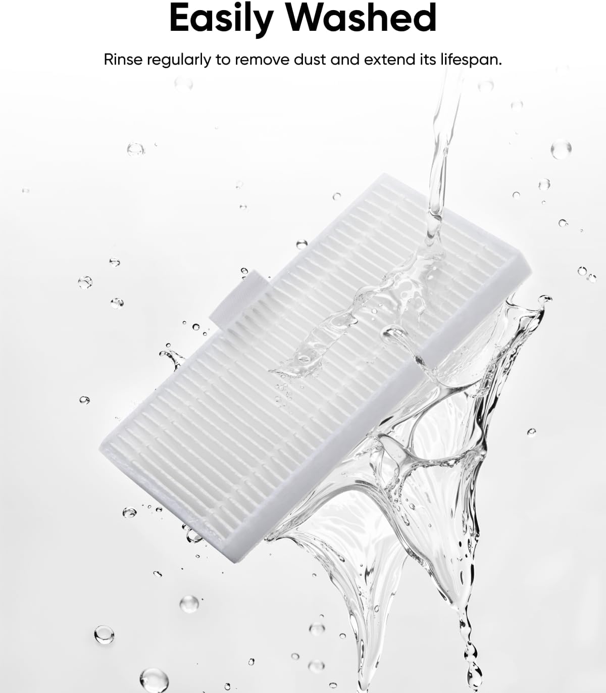 eufy 2 Replacement Washable Filter, Compatible with eufy Omni C20 Robot Vacuum Cleaners