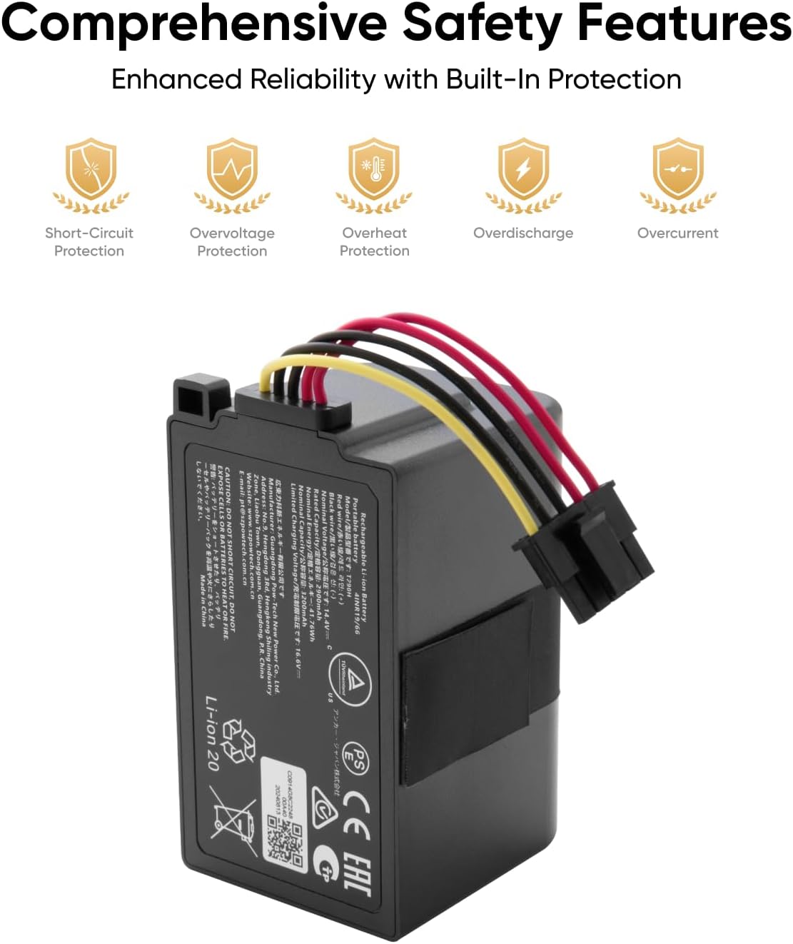 eufy RoboVac Battery, Compatible with C10 ＆ Omni C20